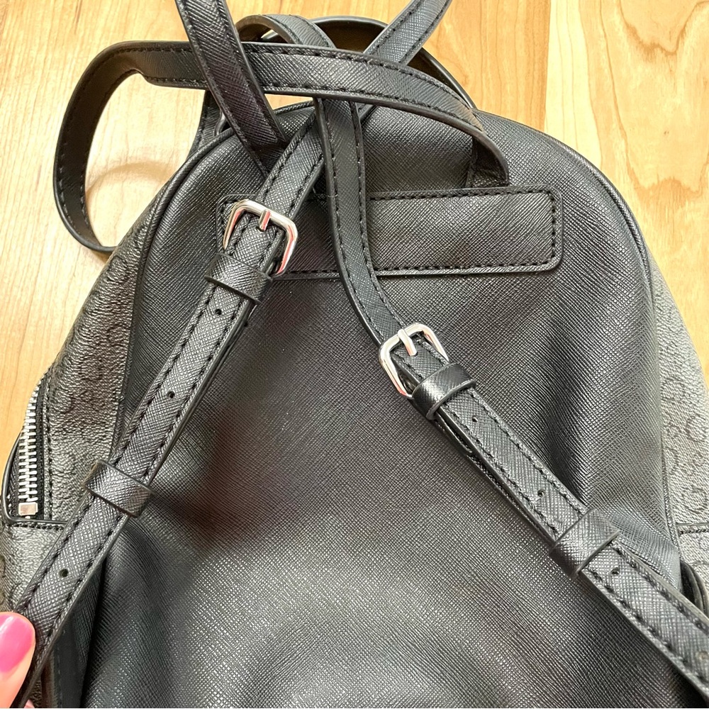 Guess Black Mini-Backpack Purse PVC - Picture 3 of 6